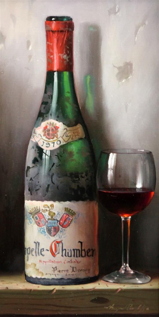 Raymond Campbell (1956-) Chambertin 1970, 14.5 x 7.5in.